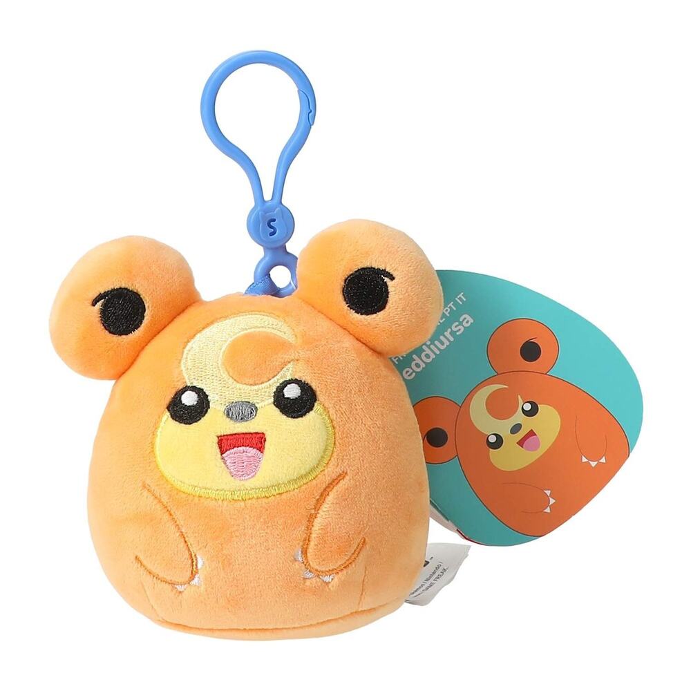 🔥Squishmallows Pokémon Plus Clip Teddiursa BNWT🔥